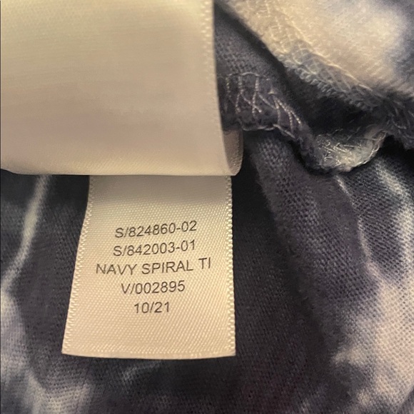 Nwts gap forever soft Tie-Dye Blue White short sleeve top T-shirt tee size XXL - Picture 11 of 11